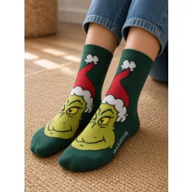 27-30-as sötétzöld Grincs zokni - The Grinch - ÚJ