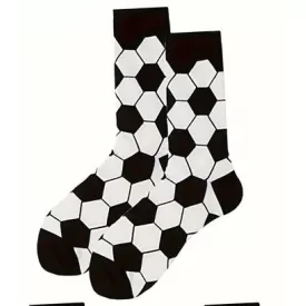 8-12 évesre fekete-fehér focis zokni - ÚJ