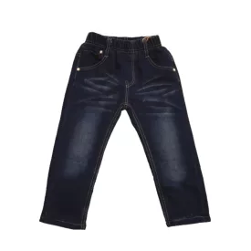 98-as kék polárral bélelt lány farmernadrág - ÚJ