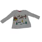92-es fehér rénszarvasos karácsonyi pamutfelső kislánynak - So Cute
