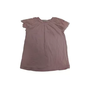 164-es rózsaszín csipkés vállú póló - Zara