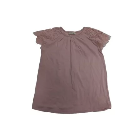164-es rózsaszín csipkés vállú póló - Zara