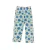 116-os fehér alapon virágos térdig érő leggings