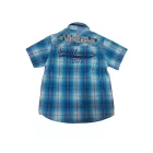 98-as kék kockás rövid ujjú ing - C&A