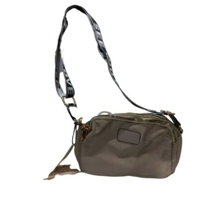 Női szürke gyöngyvászon crossbody, válltáska - ÚJ