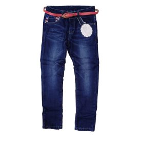   170-es kék lány polárral bélelt farmernadrág - Sunsea - ÚJ