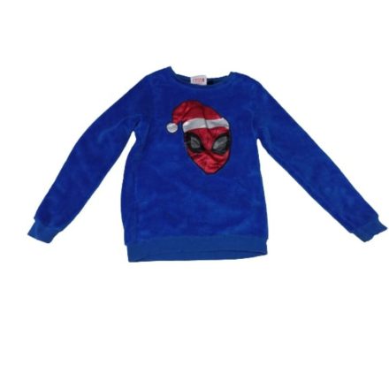 134-es kék szőrmés pulóver - Pókember, Spiderman