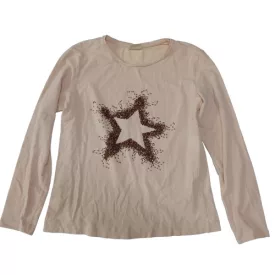 152-es rózsaszín csillagos pamutfelső - Zara