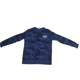 158-164-es kék mintás pulóver - H&M