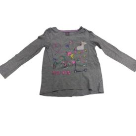 122-es szürke unikornisos pamutfelső - Little Kids