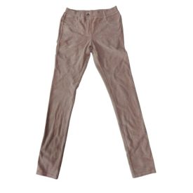   164-es rózsaszín puha bársony leggings jellegű nadrág - Benetton