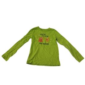 134-es zöld szörnyes pamutfelső - Sinsay