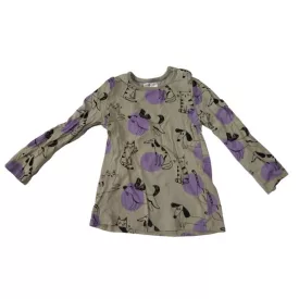 92-es szürke-lila állatos pamutfelső - So Cute