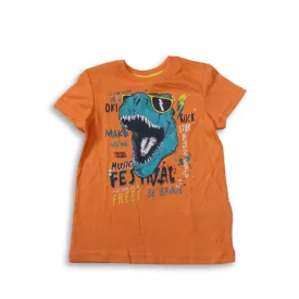   92-es narancssárga dínós póló fiúnak - Kiki & Koko - ÚJ