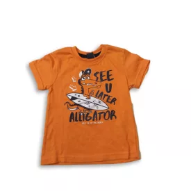   98-as narancssárga dínós póló fiúnak - Kiki & Koko - ÚJ