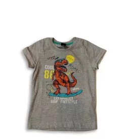 92-es szürke dínós póló - Kiki & Koko - ÚJ