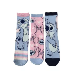 27-30-as lány zoknik, 3 pár egyben - Lilo & Stitch - ÚJ