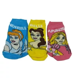   23-36-os bokazoknik (titokzoknik), 3 pár egyben - Disney Hercegnők - ÚJ