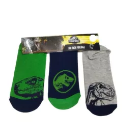   27-30-as fiú bokazoknik (titokzoknik), 3 pár egyben - Jurassic World - ÚJ