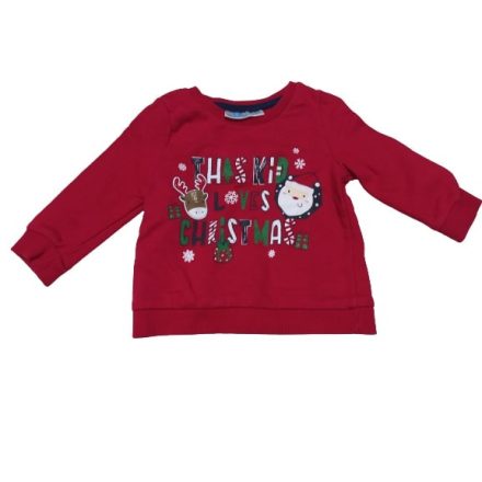 68-as piros karácsonyi pulóver - So Cute 