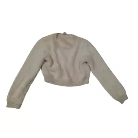   128-as rózsaszín szőrmés top jellegű puha pulóver - River Island