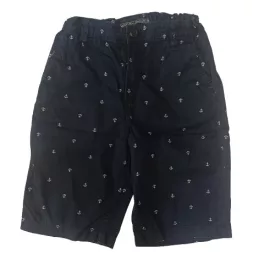 152-es sötétkék horgonyos vászon térdnadrág - H&M