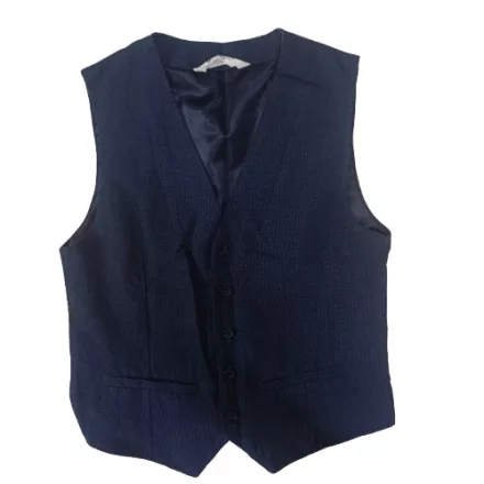 164-es sötétkék elegáns, alkalmi szövet mellény - H&M