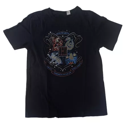 152-158-as sötétkék mintás póló - Harry Potter