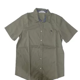 164-es khaki rövid ujjú ing - H&M