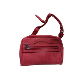   Pirosas műbőr kistáska, crossbody, övtáskaként is hordható - ÚJ