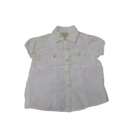 86-os fehér rövid ujjú vászon blúz - Cherokee