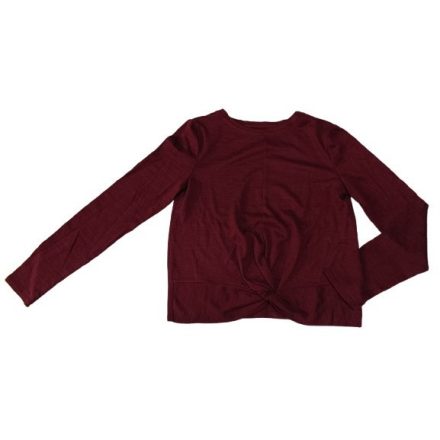 158-164-es bordó finomkötött pulóver - Page Young