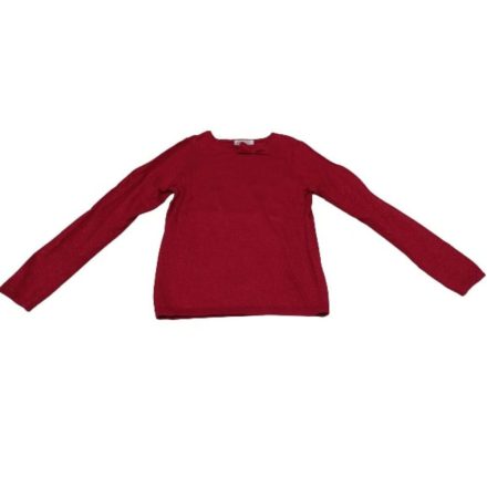 134-140-es csillogó piros pulóver, akár karácsonyra is jó - H&M