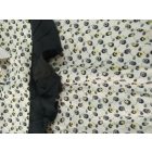 128-as törtfehér alapon sárga-fekete mintás ruha - Zara