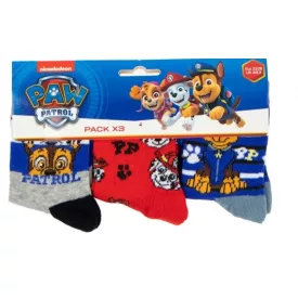   27-30-as színes mintás zoknik, 3 db egyben - Paw Patrol - Mancs őrjárat - ÚJ
