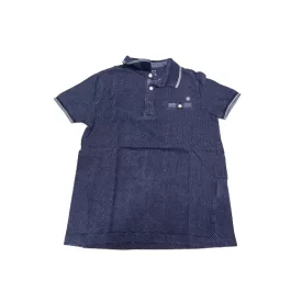 152-es kék-fehér pöttyös galléros póló - Nukutavake