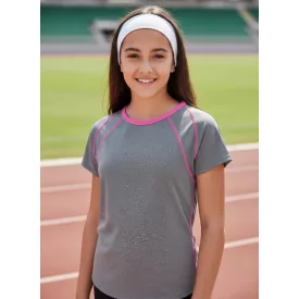 146-152-es szürke-pink sport póló - H&M