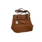 Barna női műbőr kistáska, crossbody - ÚJ