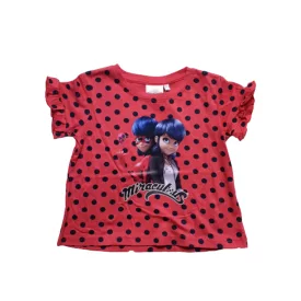   92-es piros póló - Miraculous - Csodálatos Katicabogár - ÚJ