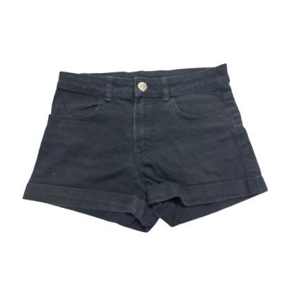 146-os fekete lány farmer short, rövidnadrág - H&M