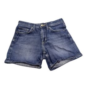 140-es kék farmer rövidnadrág, short (unisex) - H&M