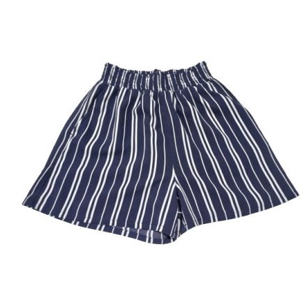 134-140-es kék-fehér csíkos lány rövidnadrág, short - H&M