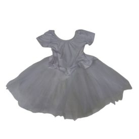   3-4 évesre fehér tüllszoknyás balettdressz, tornaruha, tornadressz - ÚJ