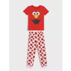 122-es piros-rózsaszín pizsama - Sesam Street - Elmo - ÚJ
