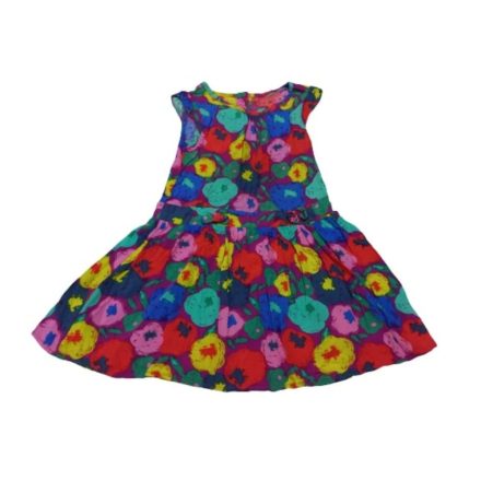 92-98-as színes mintás könnyű nyári ruha - Nutmeg