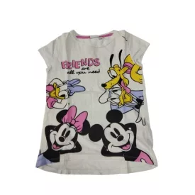 128-as fehér lány póló - Mnnnie, Mickey, Pluto - Disney