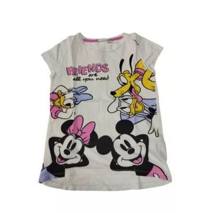 128-as fehér lány póló - Mnnnie, Mickey, Pluto - Disney