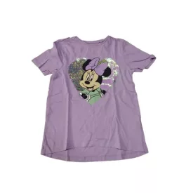134-es lila csillogó flitteres póló - Minnie - Disney