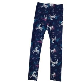   128-as sötétkék unikornisos leggings - Little Kids (kicsit használtabb)