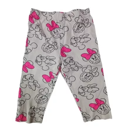 122-es törtfehér-pink térdig érő leggings, rövidnadrág - Minnie egér - Sinsay